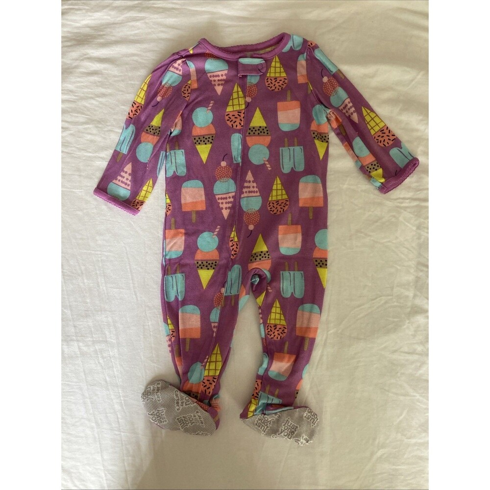 12 Months Carter's baby girl clothes - long sleeve one piece | ice cream theme
